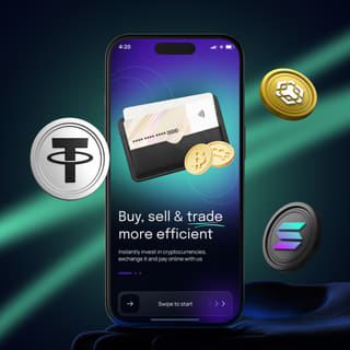 Testmodblock trading platform displayed on a mobile device