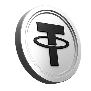 Tether USDT coin illustration in the platform information section